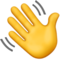 Emoji d'une main qui salue